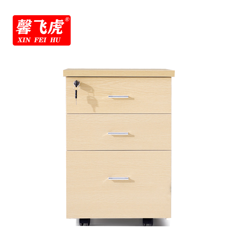 馨飞虎活动柜可定制三抽柜主机柜XFH-HD22/个高清大图