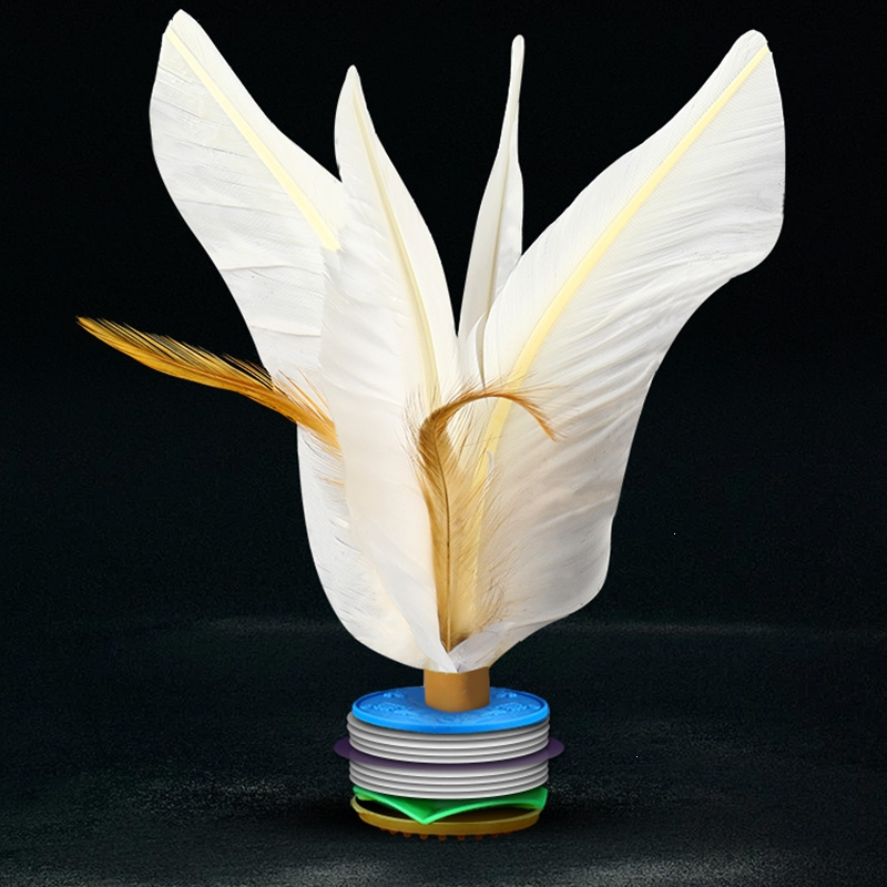 妖怪大白毽子运动专用高中生家鸡毛毽球比赛专用儿童小学生脚踢健键子