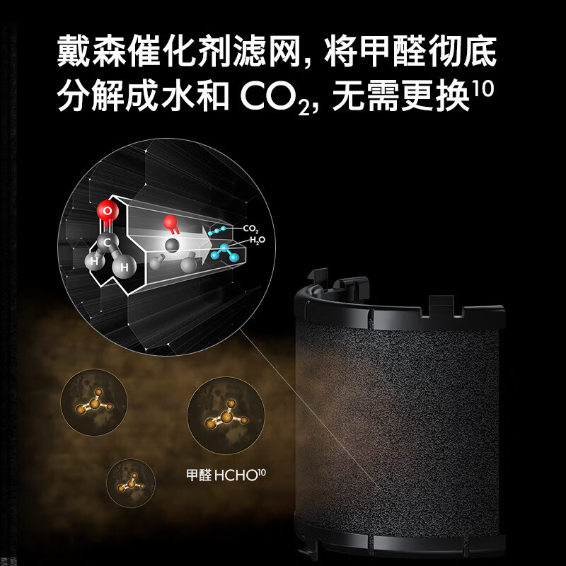 戴森(DYSON)BP04空气净化器旗舰款 大面积净化分解甲醛 输出洁净空气 五重传感器监测系统 [蓝金色]高清大图
