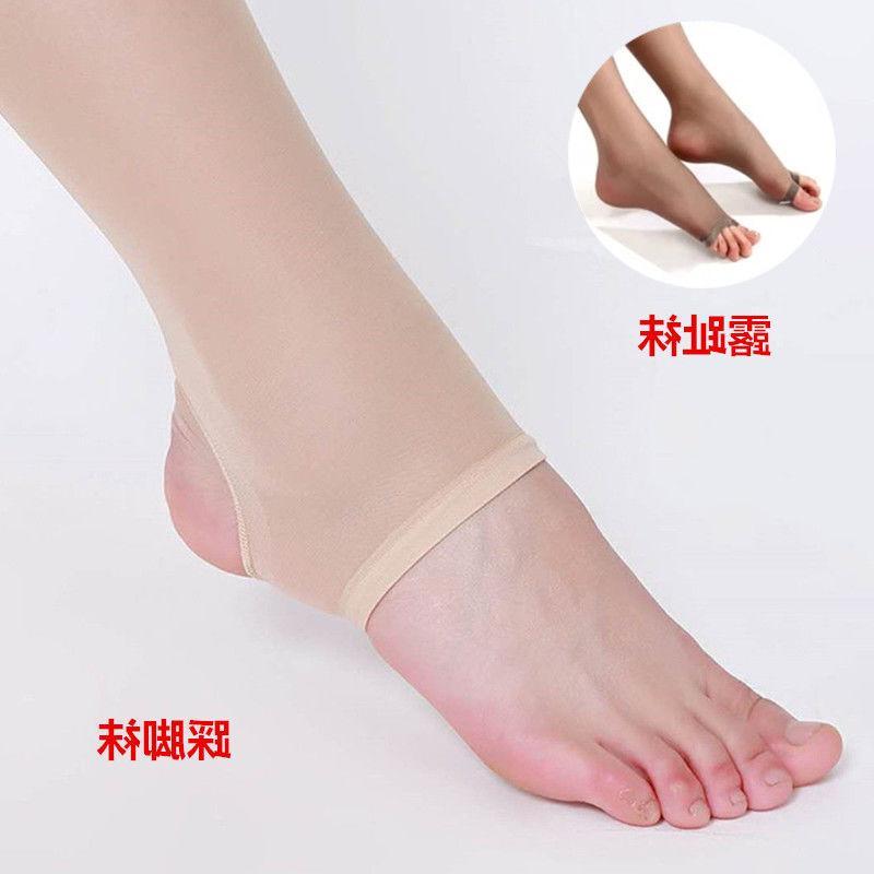 鱼嘴露趾丝袜超薄夏款防勾丝踩脚丝袜性感美腿连裤袜视频