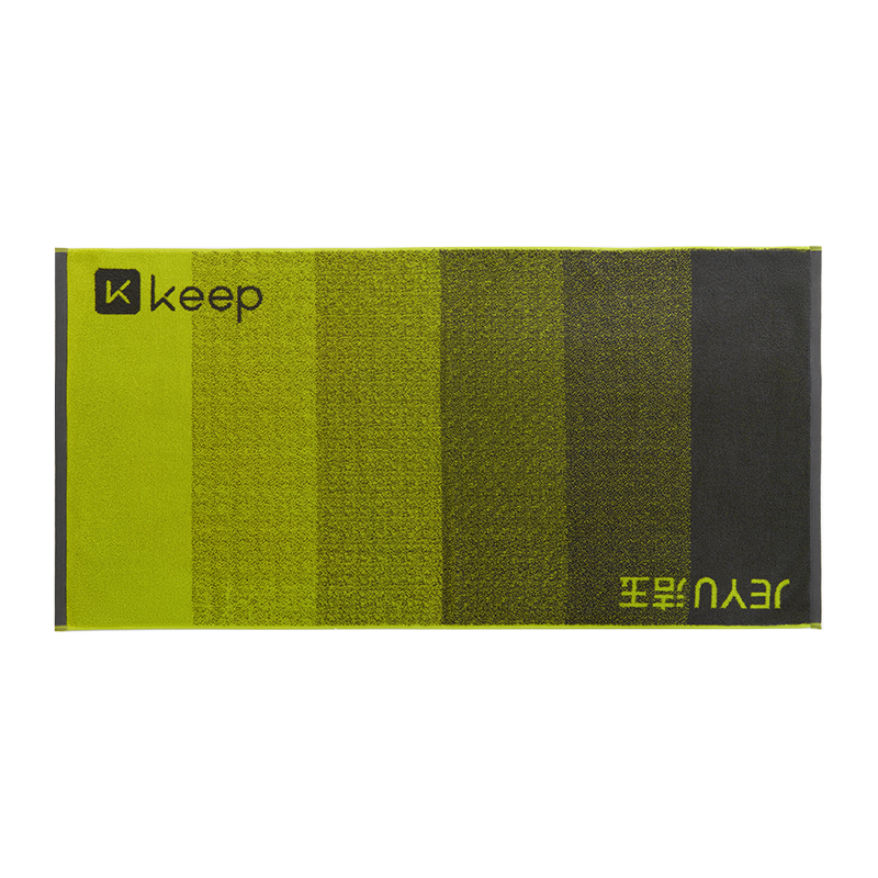 洁玉 KEEP联名款-进阶时刻7A级 抗菌纯棉浴巾单条袋装 J5906B 续航绿