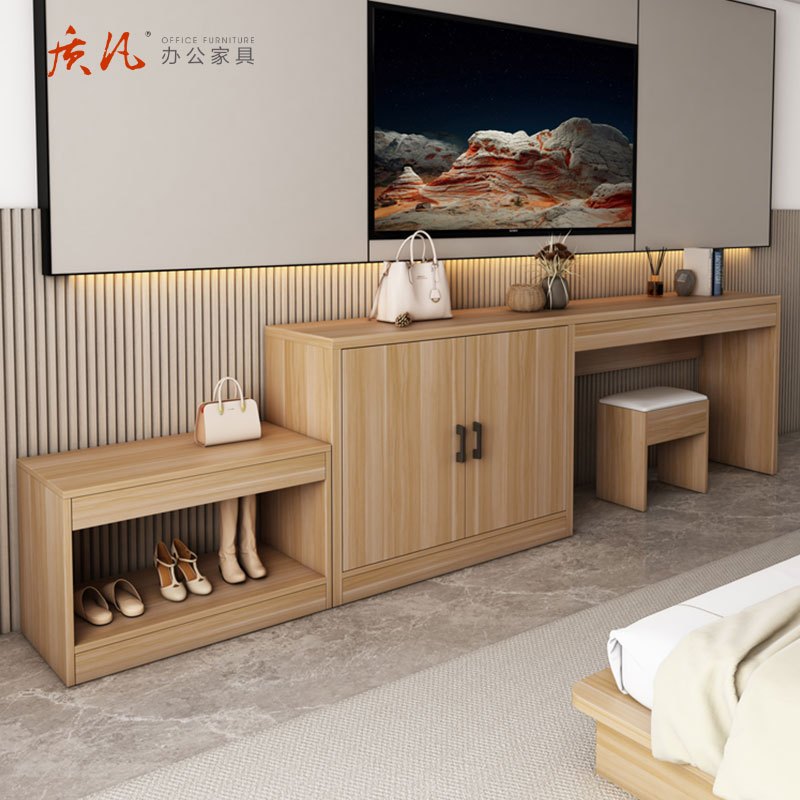 质凡 酒店电视柜行李储物柜一体组合