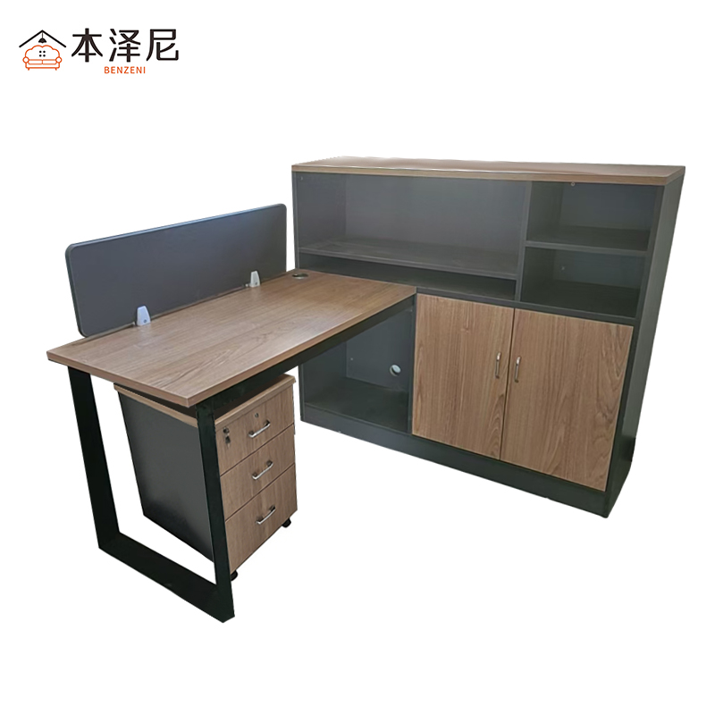 本泽尼 工位办公桌 HTZ-DZGW01 1800*1500*750mm 张高清大图