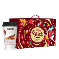 香飘飘奶茶 红豆奶茶12杯 红豆礼盒装 早餐下午茶冲饮代餐杯装奶茶