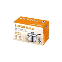 苏泊尔(SUPOR)亮彩304不锈钢大容量炸屉蒸格全能汤锅优质复底燃气电磁炉通用ST20A3