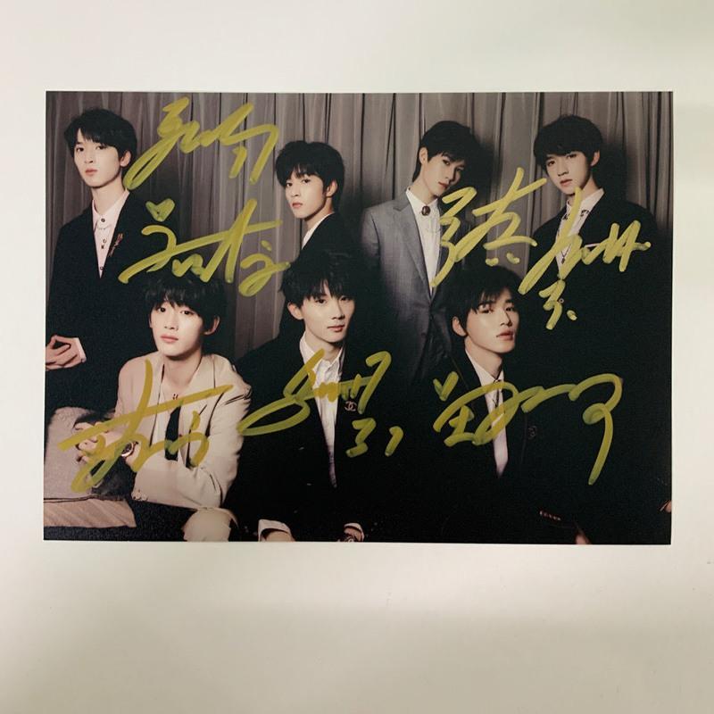 TNT时代少年团签名照马嘉祺丁程鑫宋亚轩刘耀文严浩翔张真源签名 18