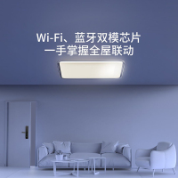 飞利浦月白系列自然光客厅卧室长方形圆形吸顶灯智能家居LED小爱语音米家2室1厅1餐
