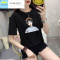 流行女装短袖女2019新款夏装韩版胖mm大码女装宽松T恤学生体桖百搭上衣潮