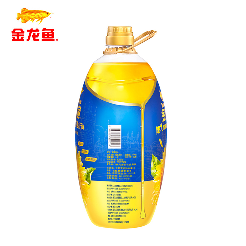 金龙鱼 食用油 自然葵香葵花籽油5L 新老包装更替中,随机发货高清大图