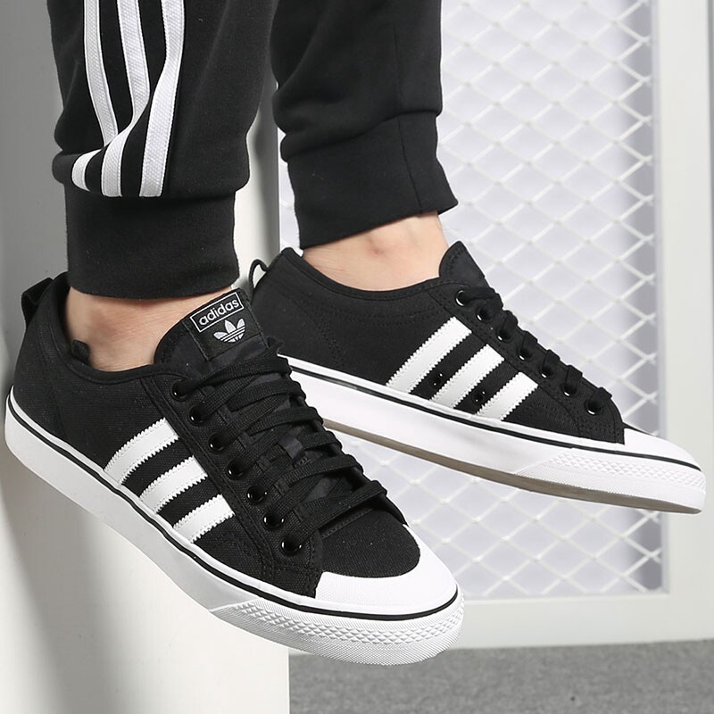 Adidas/阿迪达斯三叶草 男鞋女鞋21新款舒适耐磨低帮情侣帆布鞋休闲鞋 CQ2332