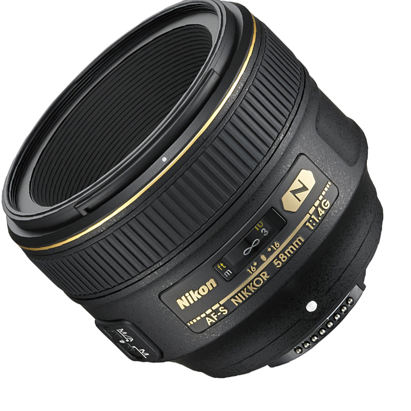 尼康(Nikon) AF-S 58mm f/1.4G 尼康卡口 72mm口径 标准定焦镜头
