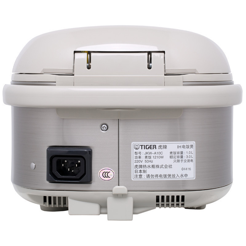 虎牌(tiger)JKW-A10C原装进口电磁IH高火力电饭锅 IH电磁加热智能预约定时电饭煲3-6人份合金内胆