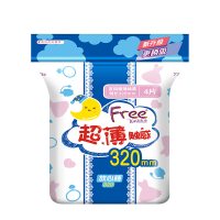 Free夜用纯棉 裤型 卫生巾 5包 超薄透气 立体呵护 夜用 超长 姨妈巾 组合