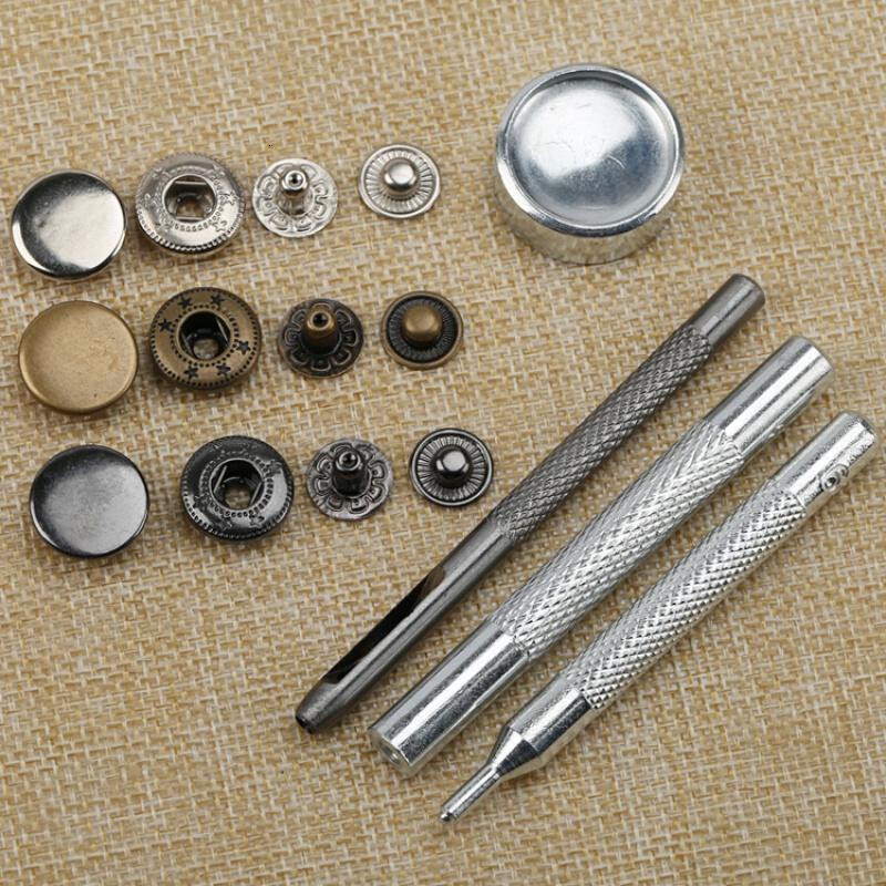 金属铜四合扣安装工具外套羽绒服童装扣子暗扣按扣四合扣套装