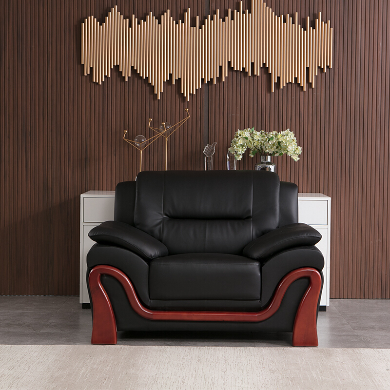 办公沙发办公家具会客沙发接待沙发时尚简约商务沙发组合 三人位 单位:张高清大图