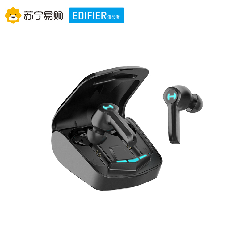 Edifier/漫步者 HECATE GM4蓝牙耳机双耳 真无线TWS入耳式游戏音乐运动耳麦 防水 黑色