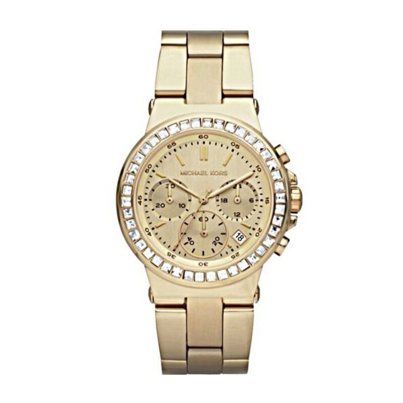 迈克·科尔斯,MICHAEL KORS 欧美品牌手表精钢三眼镶钻女士石英表MK5623MK5624