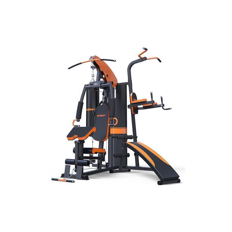 综合训练器三人站力量训练器械多功能家用组合健身器材运动套装三人站