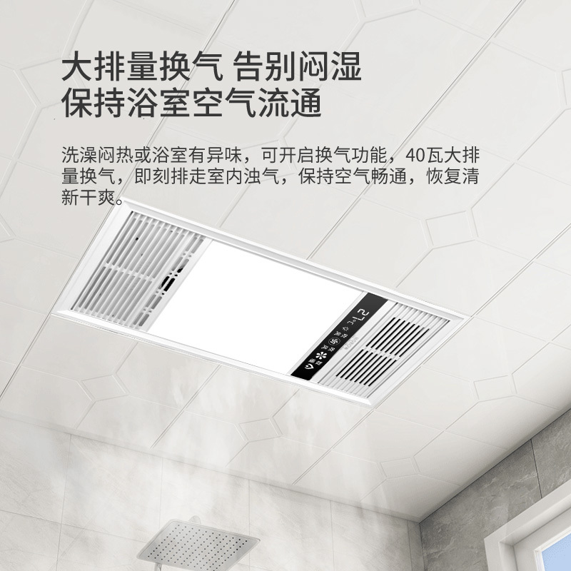 希箭HOROW浴霸 双电机风暖集成吊顶浴霸厨卫led照明刀锋系列浴霸