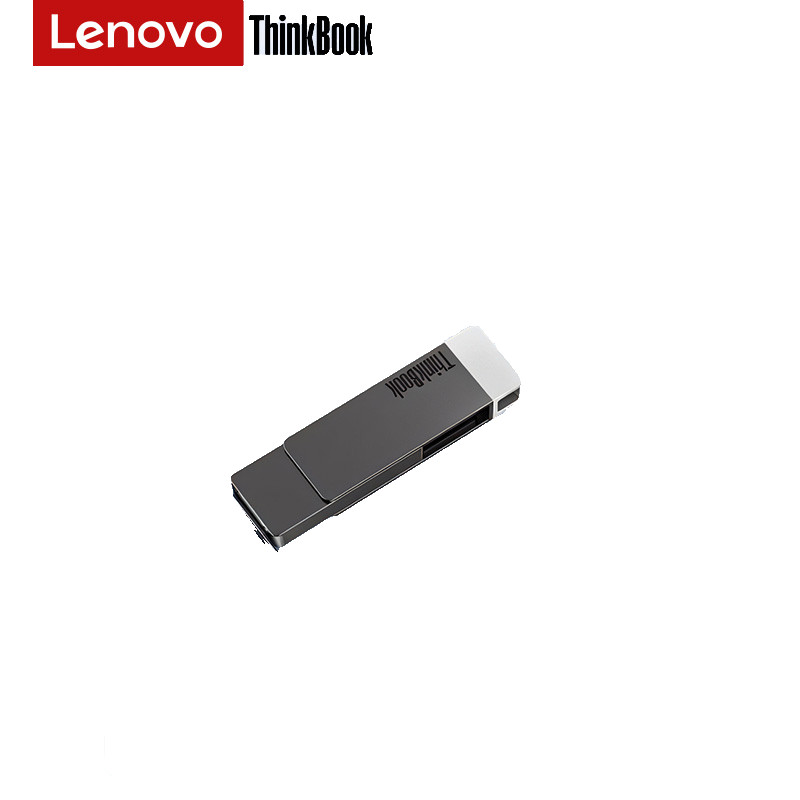 联想Thinkbook 旋转闪存盘U盘 USB3.1双接口 128G BU100 个