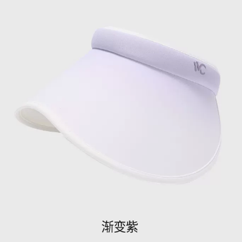 VVC防晒帽女桃芯防紫外线遮阳帽夏空顶帽子户外太阳帽 渐变紫 货期5-10天