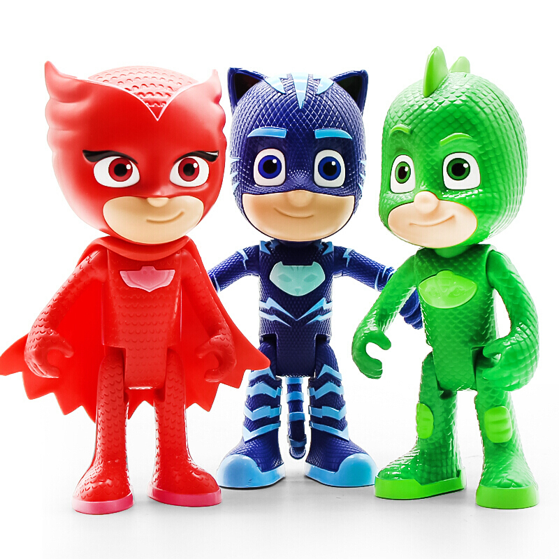 奥迪双钻 睡衣小英雄玩具蒙面睡衣侠儿童玩具猫小子飞壁侠猫头鹰女猫