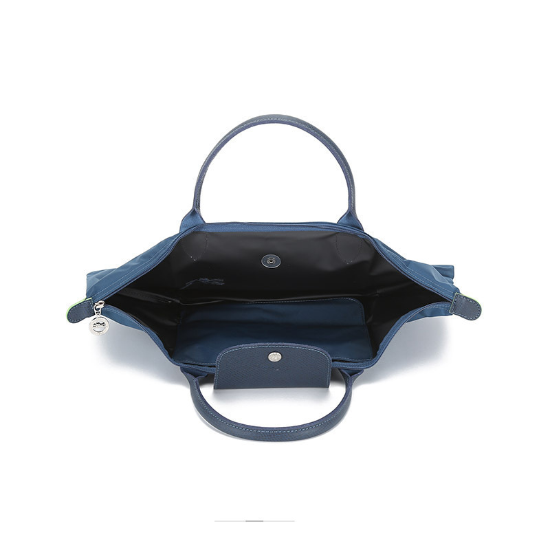 珑骧longchamp奢侈品女士lepliagegreen系列中号织物短柄可折叠手提包