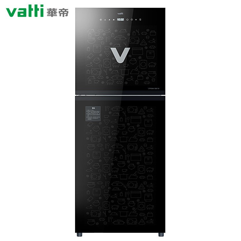 华帝(VATTI)消毒柜 家用 立式 厨房碗筷餐具消毒碗柜二星级触控 [负离子]178L光波二星级
