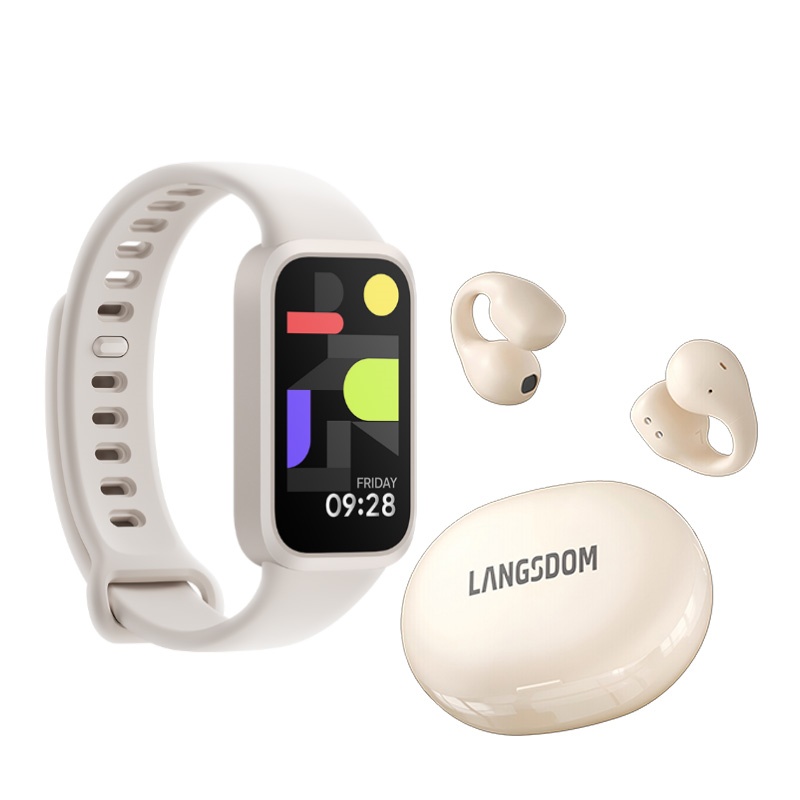 Redmi 手环3 米色+兰士顿时尚耳夹式蓝牙耳机套餐