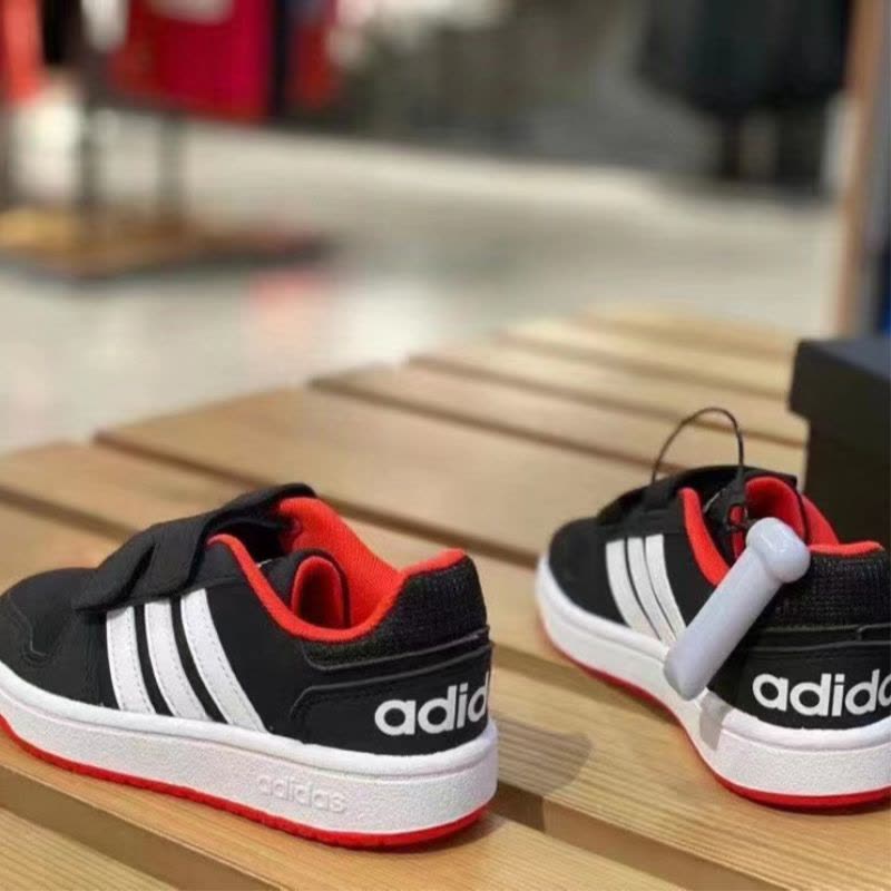 ADIDAS阿迪达斯休闲鞋舒适耐磨魔术贴童鞋板鞋运动休B75960 Z图片