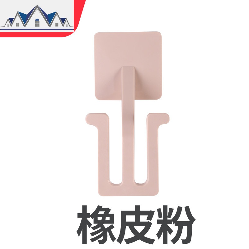 浴室拖鞋架壁挂钩式鞋柜免打孔卫生间厕所后拖鞋架子收纳架_3_365 橡皮粉3个装强力无痕胶