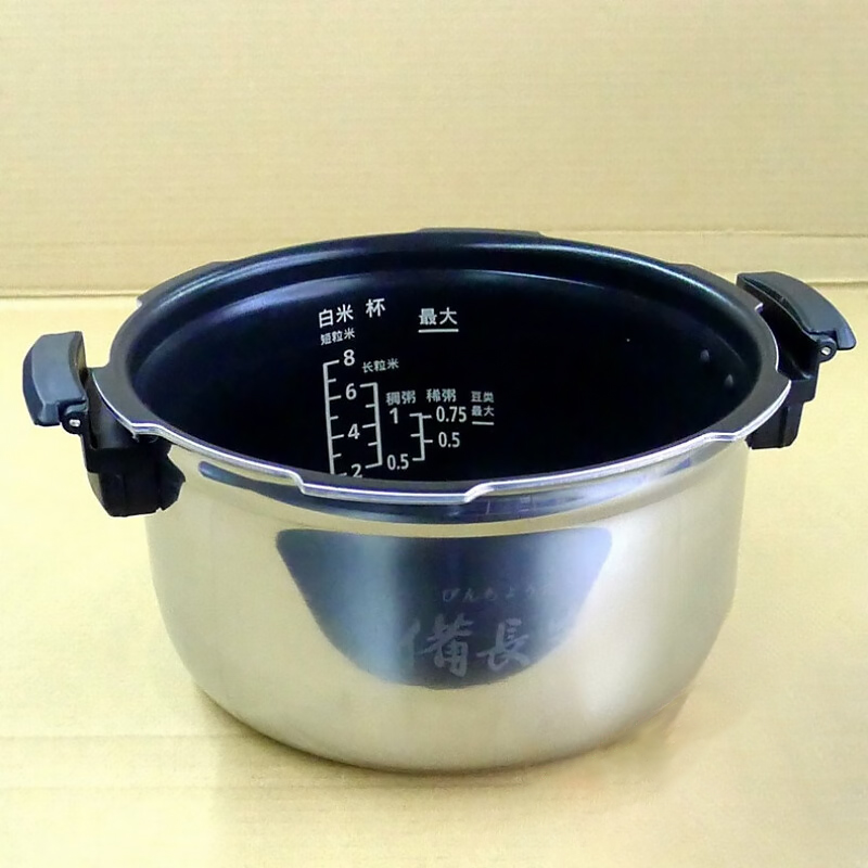 松下(Panasonic)电压力煲内锅内胆压力锅带把手内锅 SR-PE501-S 内胆高清大图