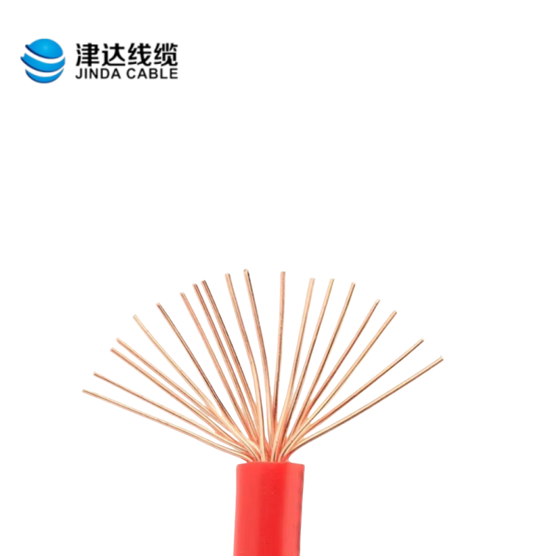 津达 铜芯软电线BVR1红色450/750V 米高清大图