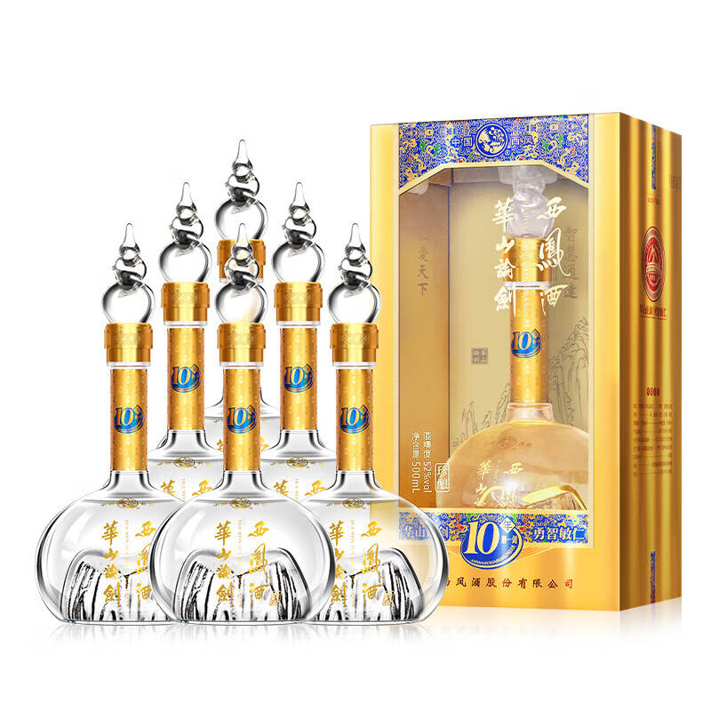 西凤 华山论剑10年 52度500ml凤香型 新老版本年份随机高清大图