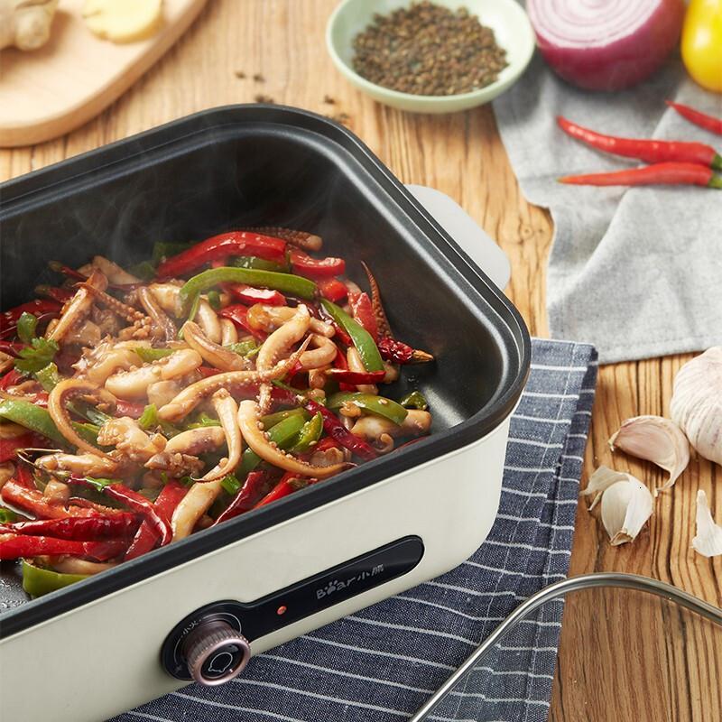 小熊(bear)电烧烤炉 多功能电火锅家用无烟电烤炉烤鱼锅烤肉机烧烤机