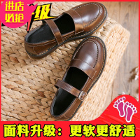 金三志2021夏季小皮鞋女学生学院风jk制服鞋一字扣软妹日系复古玛丽珍鞋休闲鞋