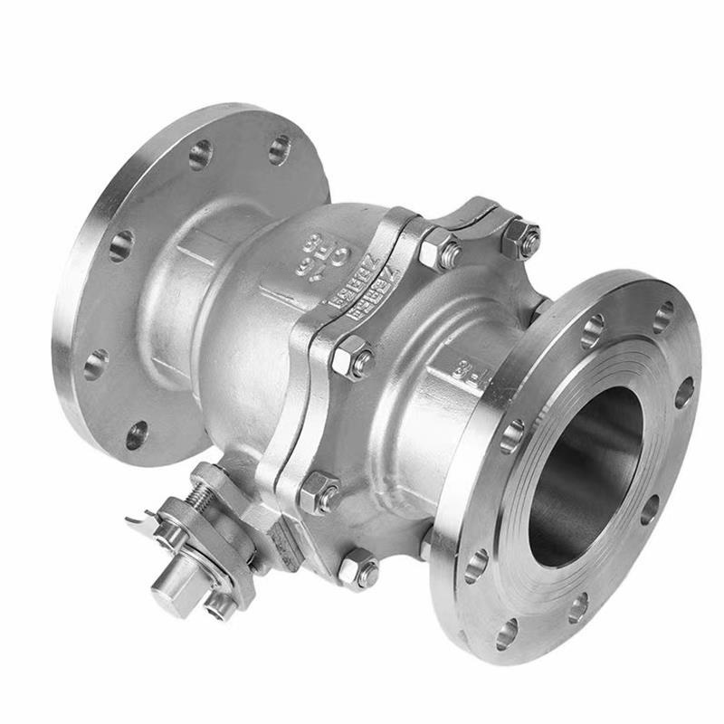 盛京联硕不锈钢法兰球阀DN100 [4寸]304材质材质台高清大图