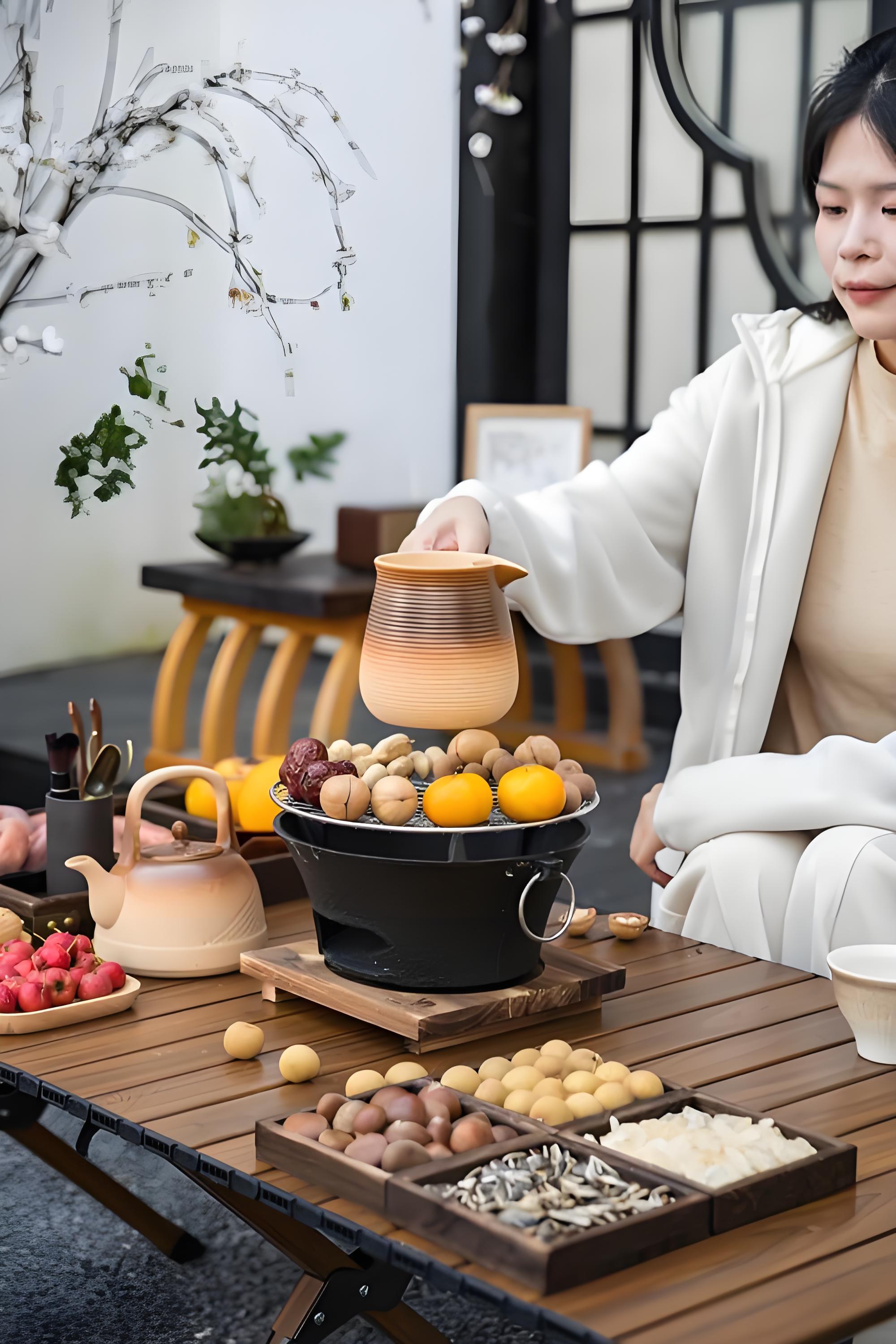 青谷家精选围炉煮茶礼盒豪华包装送礼自用两相宜高清大图