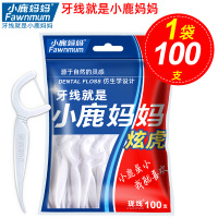 小鹿妈妈(FAWN MUM)炫虎牙线棒1袋100支