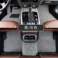 汽车脚垫通用款丝圈脚垫易清洗车垫车用脚踏垫子地毯式可裁剪四季 黑灰 单块主驾驶薄款14毫米