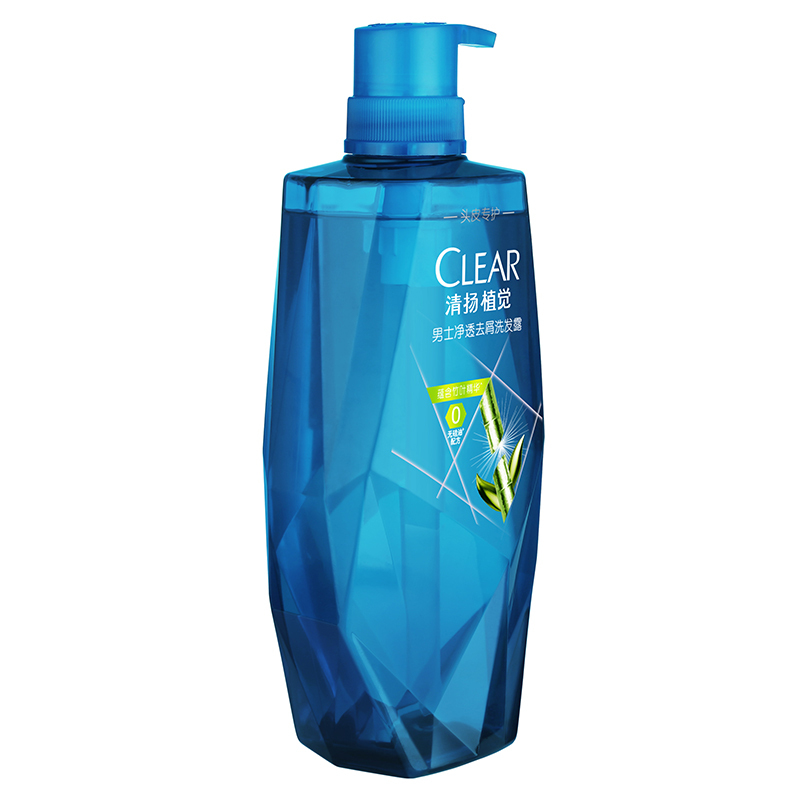 清扬 (Clear) 植觉男士净透去屑洗发露700ml 竹叶精华[联合利华]
