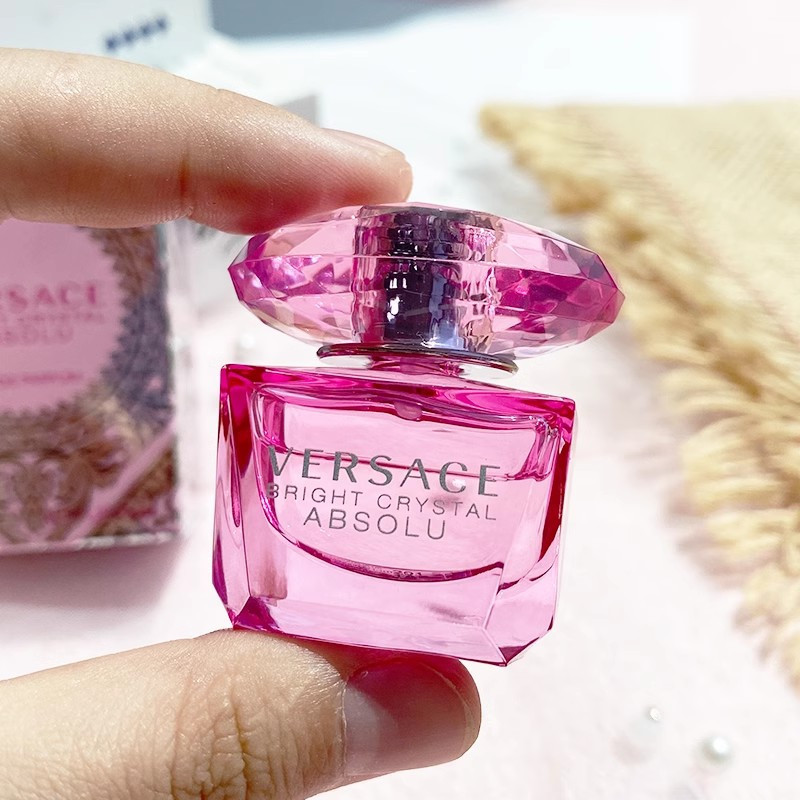 范思哲versace香水臻挚粉钻女士浓香水5ml2q版小样无喷花果香持久留香
