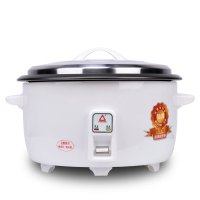 红三角带不锈钢蒸笼老式大电饭锅大容量10-15人食堂酒店商用10L饭店不粘内胆大电饭煲