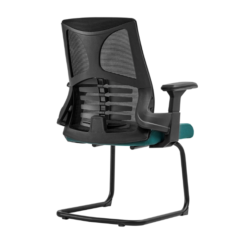初嘉CJ-7102办公椅弓形椅电脑椅网布学习椅会客网椅 黑框高清大图
