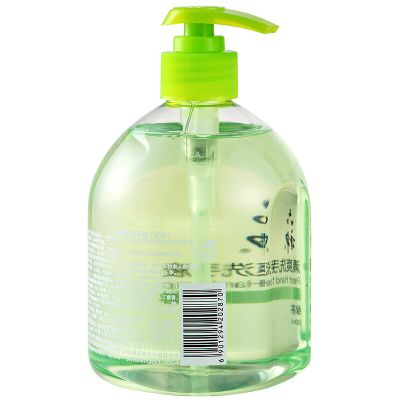 六神六神清爽洗手液(绿茶)500ml