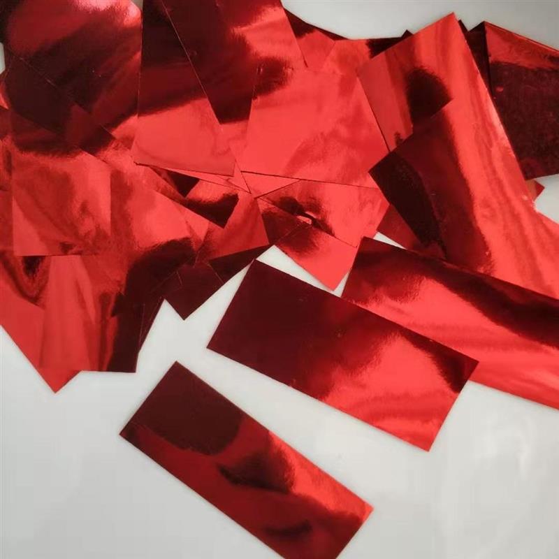 双面红1斤彩虹机喷纸金银亮片纸婚礼庆典手撒亮片彩片礼花填充内容物