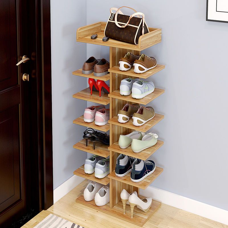 工匠时光简易简约加厚仿实木多层鞋架子储物架门厅玄关换鞋客厅门口