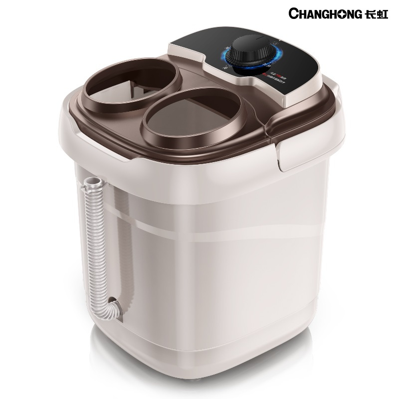 长虹(CHANGHONG)足浴盆脚动按摩加热家用小型泡脚高深桶恒温洗脚机神器