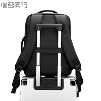 心梦同行双肩背包 出差旅行包 通勤电脑包 带侧提书包 拉杆箱副包 1901/个