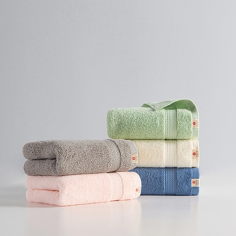 洁玉 臻萃纯棉AAA级抗菌毛巾2条 DS0-128F-SJ-ZS-2E 粉+蓝